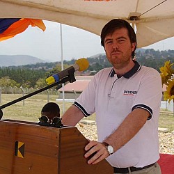 Adam Sweetman, Country Manager for Uganda speaking at the Official Launch